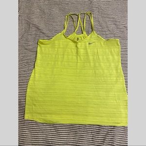 Nike DryFit Neon Yellow Tank SIZE SMALL